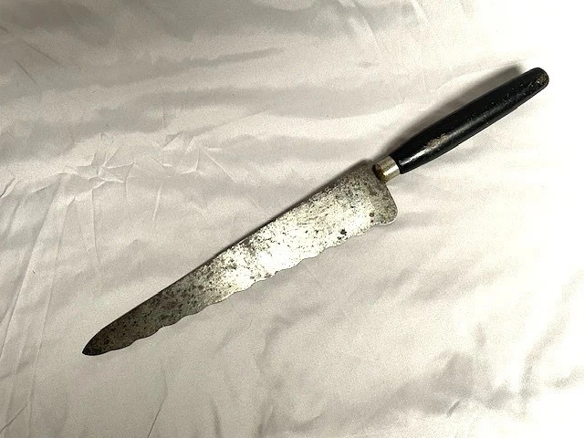 Antique 15” Metal Wood Bakery Kitchen Bread Knife Serrated Farmhouse Primitive
Opens in a new window