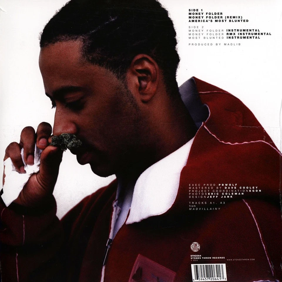 Madvillain (MF DOOM & Madlib) - Money Folder (Vinyl 12" - 2003 - US - Reissue) - Bild 2 von 2