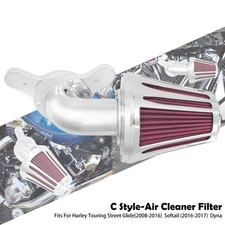 Air Cleaner Chrome CNC Filter Breathener For Harley Touring Street Glide 2008-16