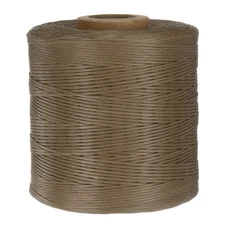 300D Waxed Thread 547 Yards Polyester Leather Sewing Waxed String Gray Brown