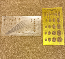 Vintage Pickett Drafting Template Lot: 1270M Master Ellipses  107P Architectura