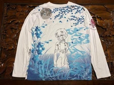 Nishiki EVANGELION Rei Ayanami T-Shirt Cotton JP XL (US L) Long Sleeve