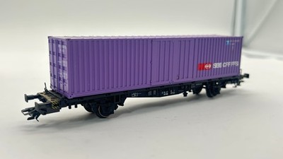 Märklin H0 4852 Containerwagen Lbs 40 ft. Container SBB CFF FFS in OVP 12 94