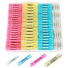 140PCS Heat Shrink Butt Wire Connectors 26-10 AWG, Insulated Waterproof Elect...