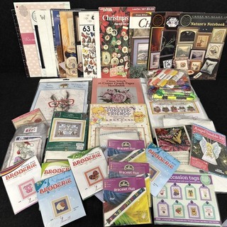 Kit punto croce modelli libri filo lotto lavoro ricamo t8070