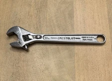 Rare Crestoloy U.S.A  10-inch Locking   Crescent Wrench