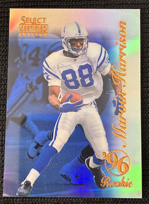 Marvin Harrison 1996 Select Certified Mirror Blue RC #91  Print Run /50
