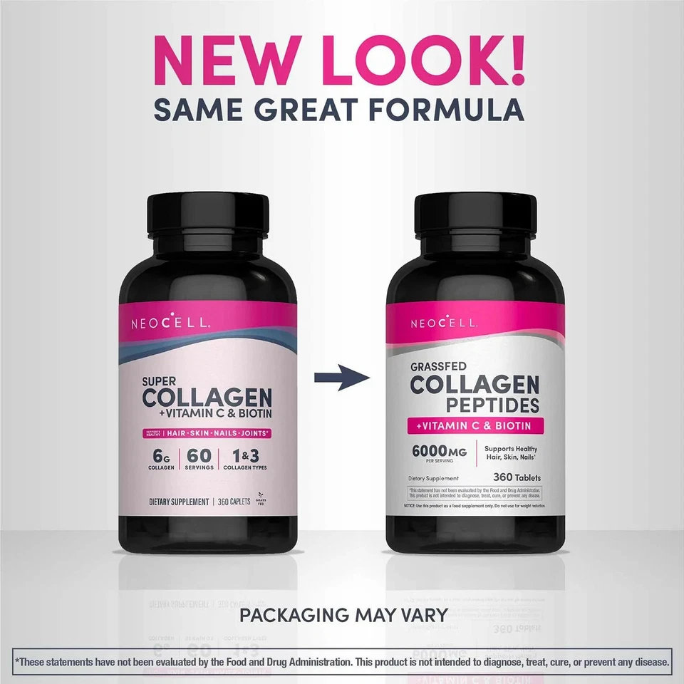 🔥 NEOCELL SUPER COLLAGEN +Vitamin C with Biotin for Healthy Skin/Nails, 360 Ct - Image 2 of 4