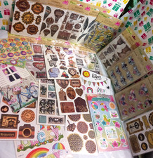Scrapbook stickers. 22 packs lot. Baby, Travel, Bike, Happy, 3D, Pop-up flat.