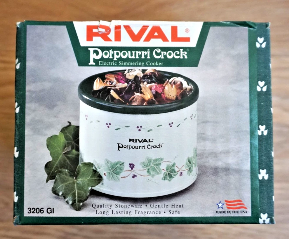 POTPOURRI CROCK by RIVAL STONEWARE SLOW COOKER 3206GI NEW