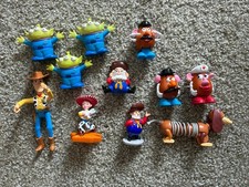Vintage 1999 Burger King Toy Story 2 Fast Food Toy Figures Lot of 10 Woody Used