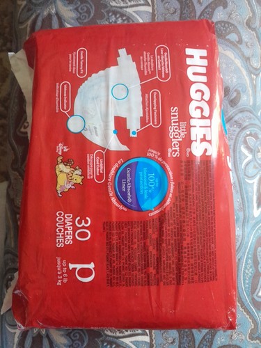 Pañales Huggies Little Snugglers - tamaño prematuro (6 lb)-30 unidades - Imagen 2 de 2