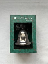 Reed and Barton Christmas Bell Silver Plated Bell Engraved 'Christmas' 2003 Box