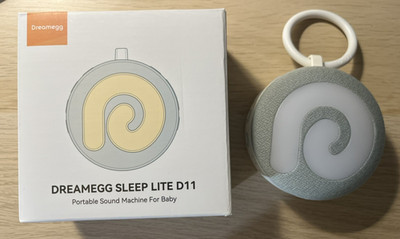 Dreamegg D11 Protable White Noise Machine for Baby with Night Light