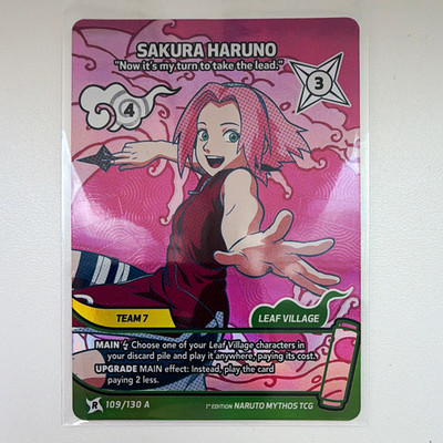109/130 A Sakura Haruno Rare Alt Art - Naruto Mythos TCG - 1st Edition - ENG -