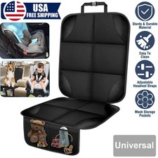 Car Seat Protector for Child Car Seat  Non-Slip Backing with Mesh Pockets Cover