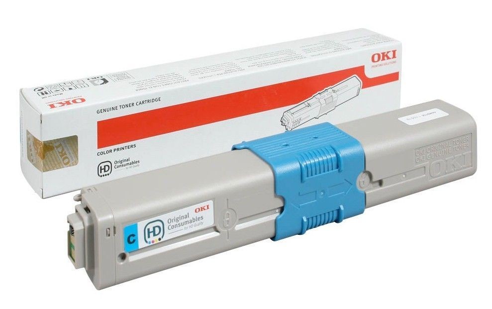 Toner cyan OKI 44469724 d'origine pour imprimante laser C510/530