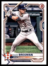 Alex Bregman 2021 Bowman #25 Houston Astros MLB READ FREE SHIPPING AutographDen