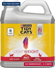 Purina Tidy Cats LightWeight 24/7 Performance Odor control, Multi-Cat, Clumping,