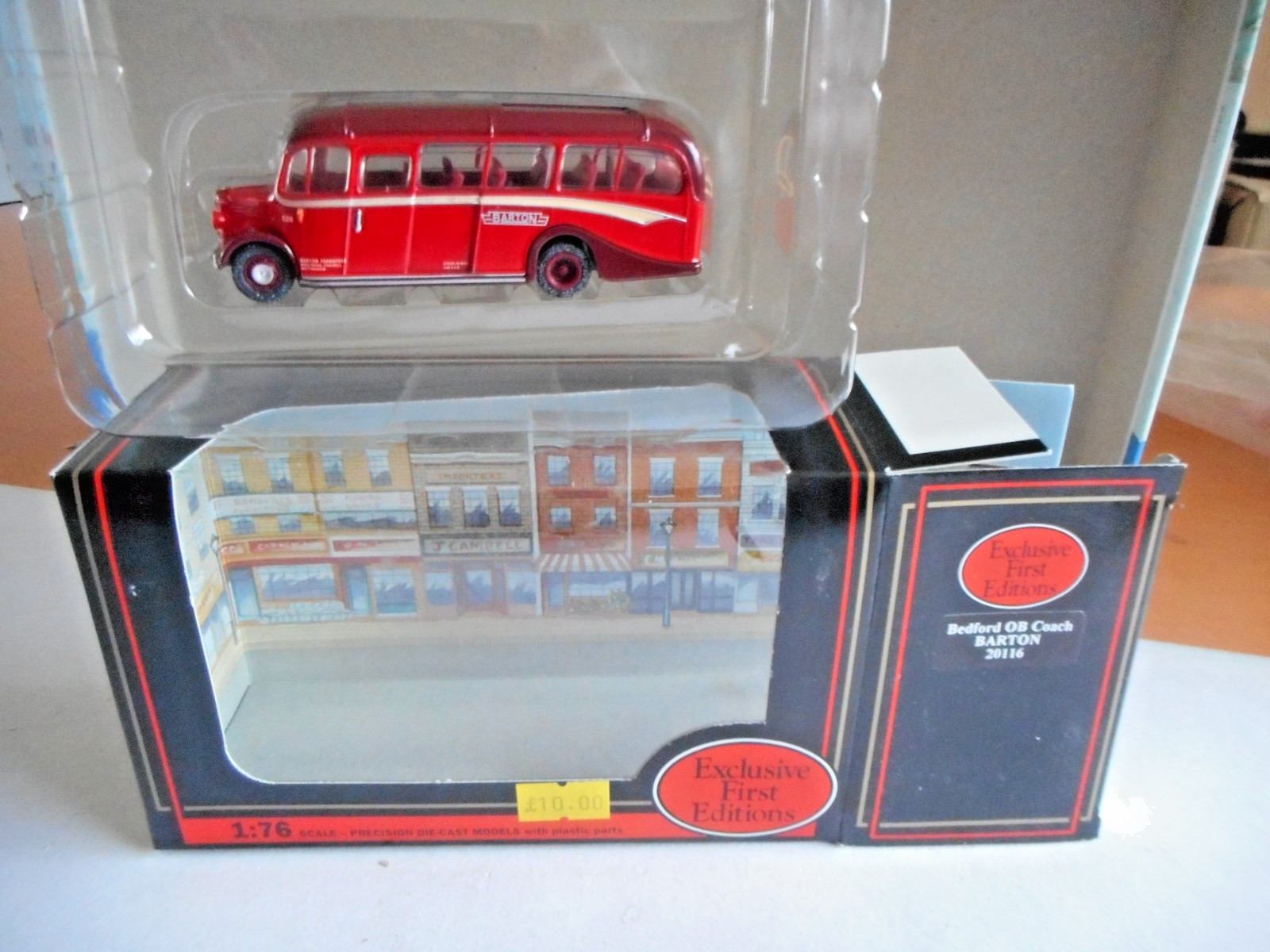 EFE 20116 Bedford OB Coach Barton Destination Devon & Cornwall  1:76 + Box