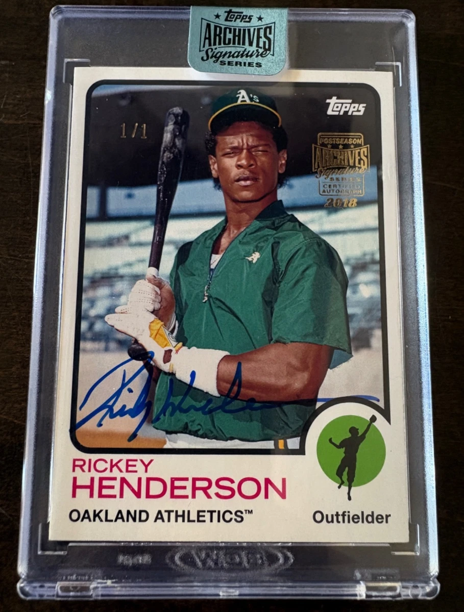 Rickey Henderson Baseball Original Autographed Sports Trading