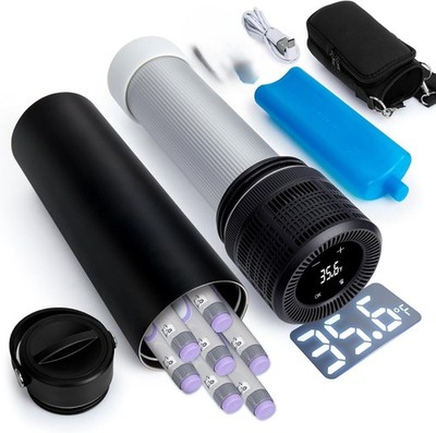YOUSHARES Electric Insulin Cooler Travel Case, 35-68°F Custom Display
