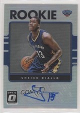 2016-17 Donruss Optic Rookie Signatures Holo Silver Prizm Cheick Diallo Auto 2r7