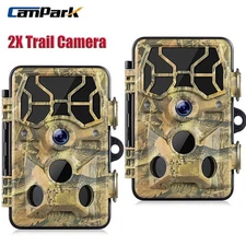 2X Campark 1296P 30MP Trail Camera WiFi Wildlife Hunting Game Cam Night Vision