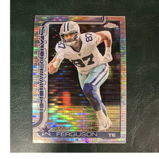 Topps Chrome Refractor Jake Ferguson Dallas Cowboys Football #75 2025
