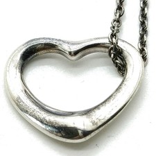 Tiffany and Co. Necklace Peretti Open Heart Silver 925 3987656