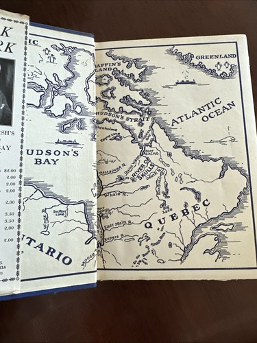 1936 THE RIVER OF SKULLS Canada Adventure Book GEORGE MARSH Vintage DUST JACKET - Foto 4 di 11