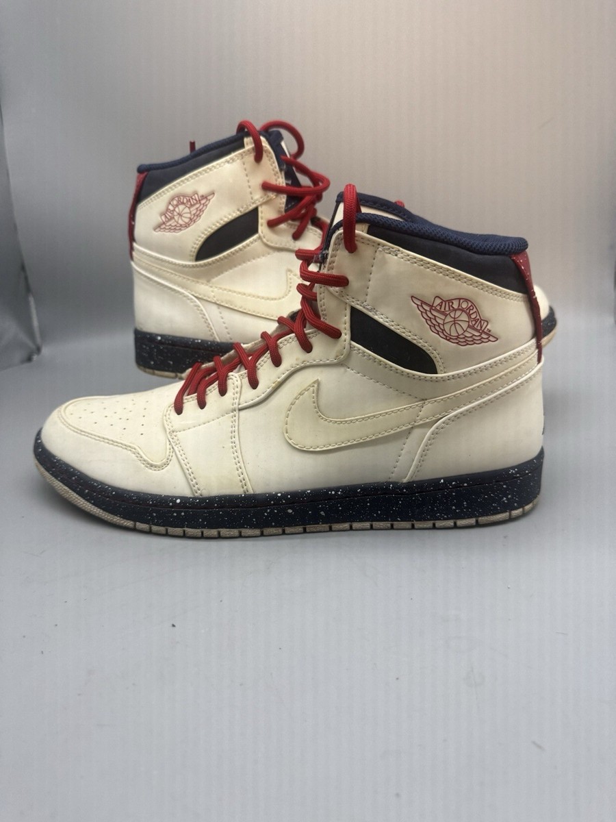 Nike Air Jordan 1 High Strap Premier‎ White MENS 10.5 PRE-OWNED 375352-101 Nike Air Jordan 1 High Strap Premier White 375352-101 Size  main image 2