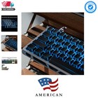 XVX Shine Through PBT Keycaps, Black Prism Keyboard Keycaps, Side Printed Tra...