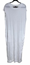 Free People Beach All Day Long Midi T Shirt Dress White Women’s Size Large