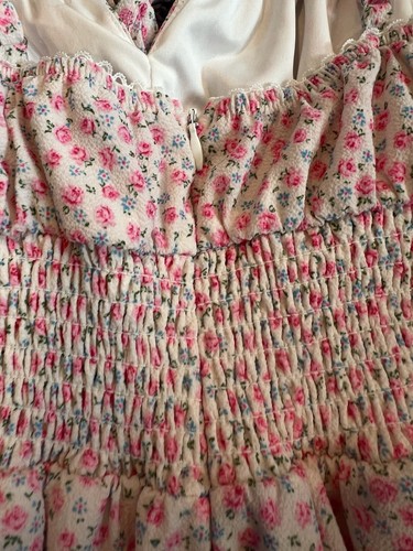 Katie J NYC Tween Girls Aubrey Ditsy Floral Romper Sundress Size S(7-8) - Picture 3 of 7