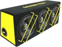 "Ground Zero Gzib 3.250SPL 3X10\" (25Cm) GehäUsesubwoofer Tiefton Bassbox Teller"