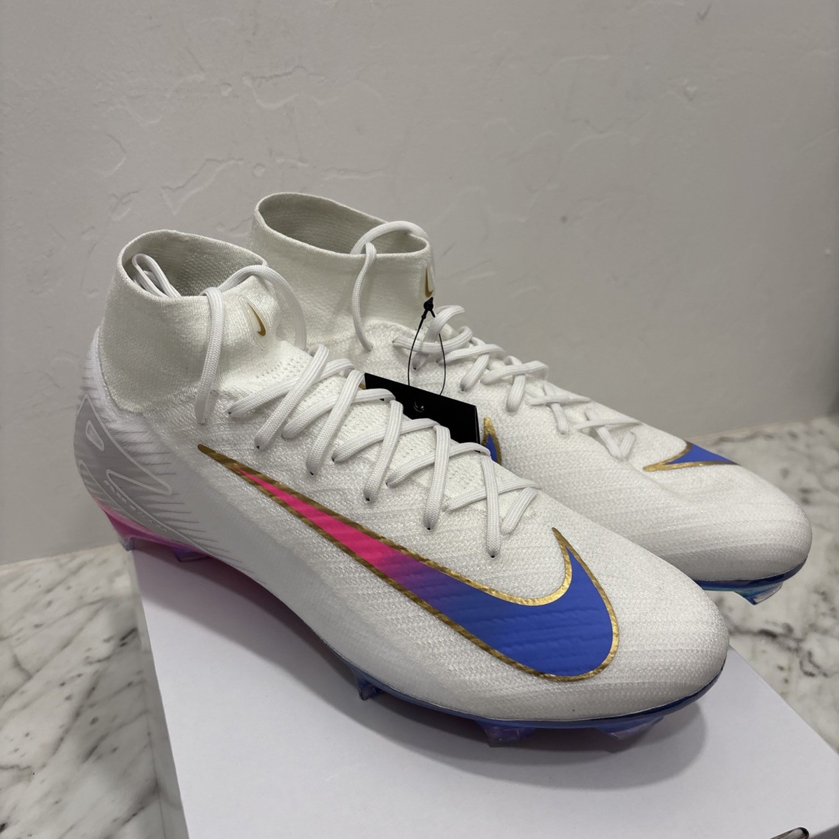 Nike Zoom Superfly 10 Elite FG NBY ID HF1013-100 Soccer Size 12.5