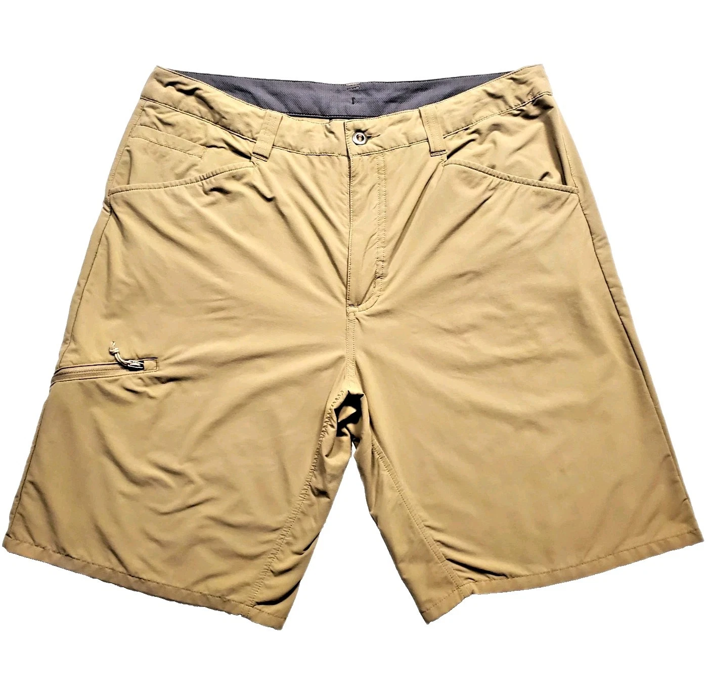 Patagonia Quandary Shorts Mens 36 Khaki Hiking Performance Stretch Outdoor