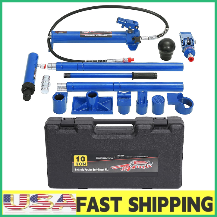10/4 Ton Porta Power Kit,Porta Power Hydraulic Jack Kit w/Oil