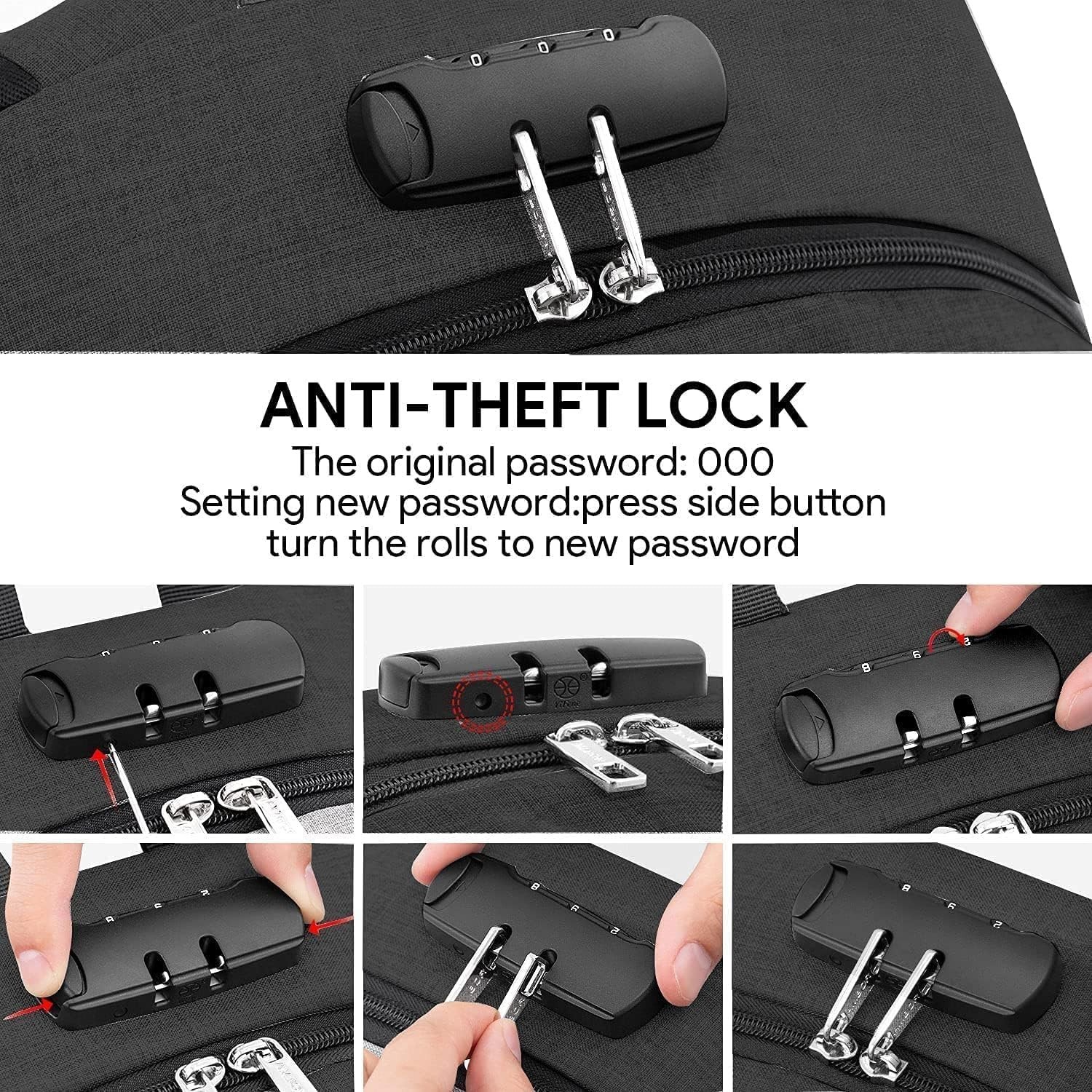 AMBOR Travel Laptop Backpack,18.4 inch Anti Theft Business Laptop Carry on Ba...