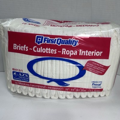 Vintage First Quality MEDIUM Briefs AZS IB-012/1 Packs Of 16 Prevail