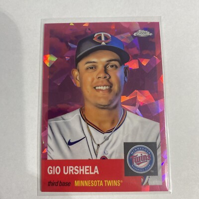 2022 Topps Chrome Platinum Fuchsia Atomic #88 Gio Urshela 15/100 