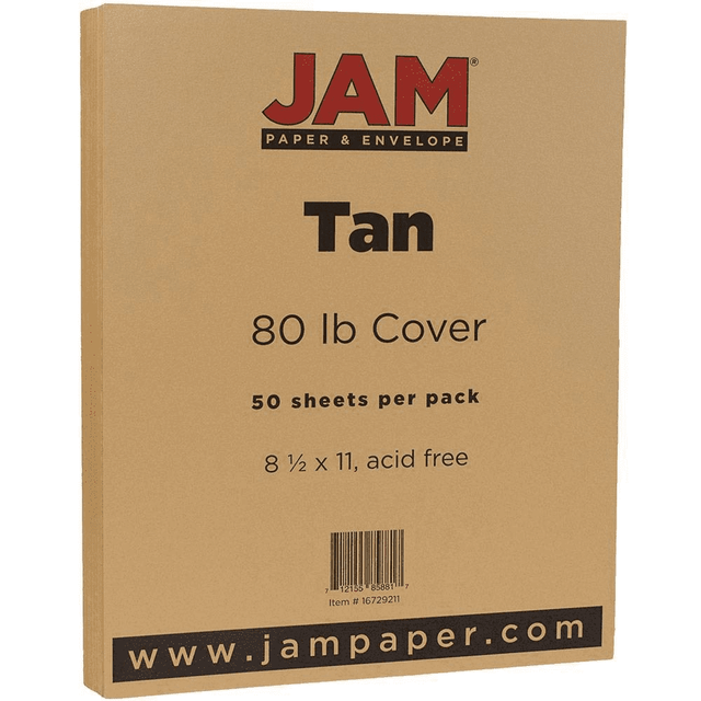 JAM Cardstock 8.5 x 11 TAN 50 sheets eBay