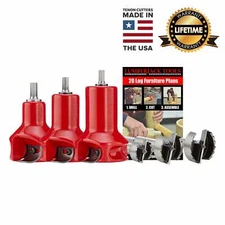 Lumberjack Tools 1",1-1/2" & 2" Home Starter Kit HSK3 Log Tenon Cutter