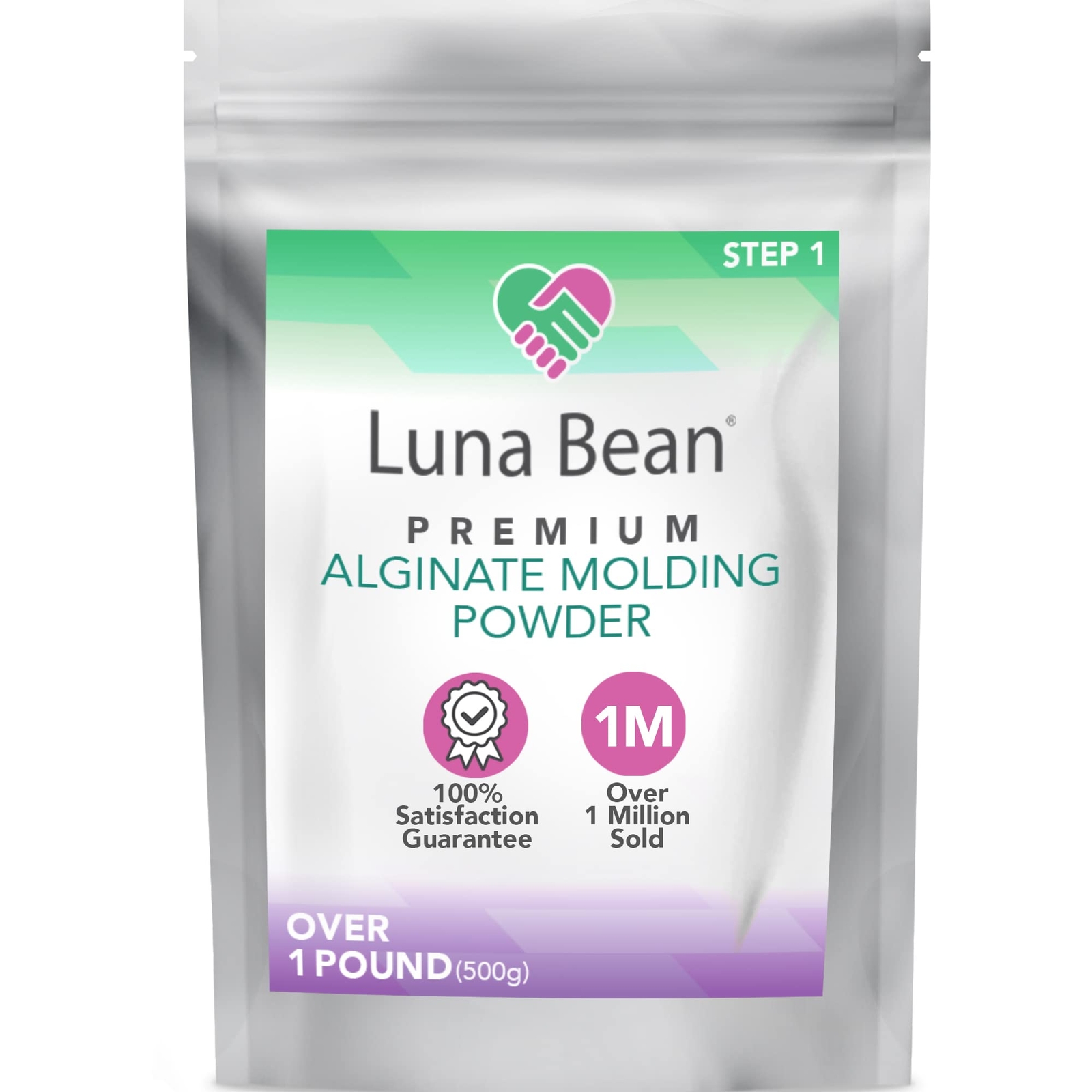 Luna Bean Alginate Molding Powder Refill for Hand Casting Kit - Non-Toxic Alg...