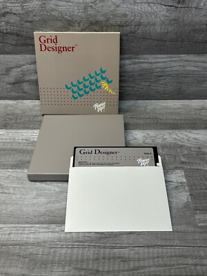 Grid Designer by Power Up! Apple II plus IIe 2 vintage computer printer software
