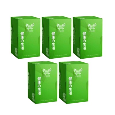 5 Box Itsuki Kenko Detox Foot Patch Deep Cleansing Body Toxin Pain Relief