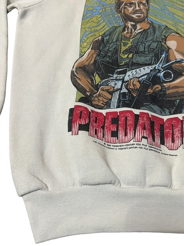 Vintage Arnold Schwarzenegger Predator Movie Sweatshirt Adult Small Boys XL MTI - Picture 4 of 10