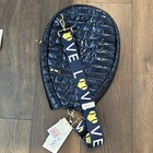 NWT Ahdorned Tennis  Bag Racquet Puffer Cover and Love Bag Strap Jewel Blue — photo 4