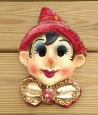 Venetian Mask Handmade In Italy Casanova Long Nose Pinocchio Wall Papier-mâché